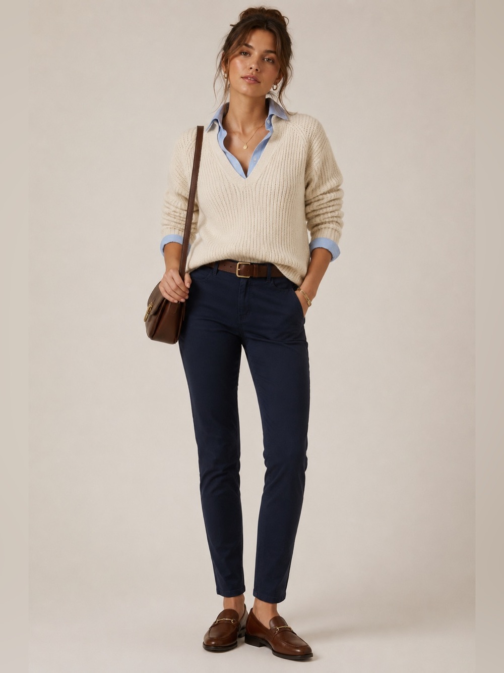 Barbour Women's Hambleton Trousers in Navy